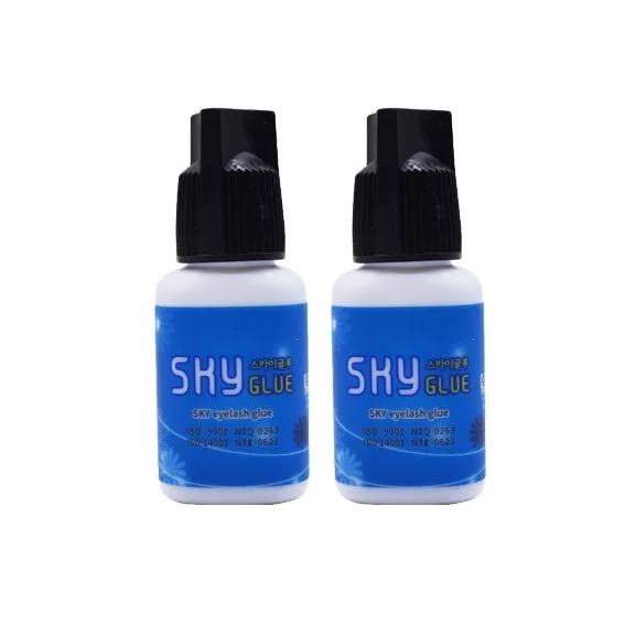 PEGAMENTO ADHESIVO PARA PESTAÑAS 1-2 SEG SKY GLUE 5ML TAPA NEGRA
