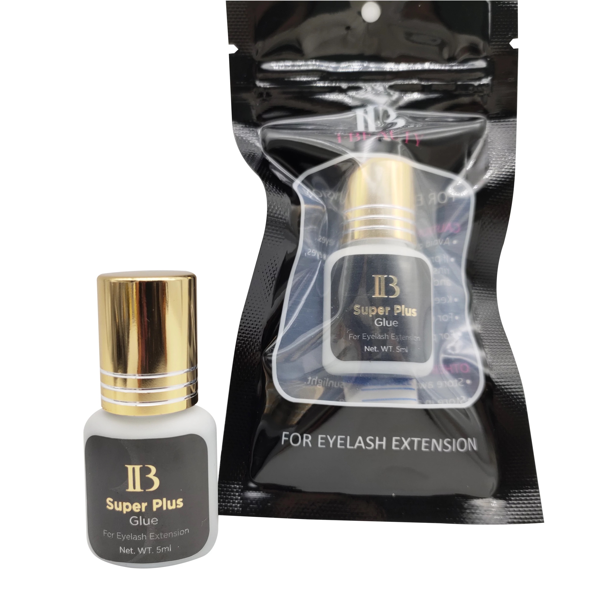 PEGAMENTO ADHESIVO PARA PESTAÑAS 1-2 SEG IB SUPER PLUS GLUE 5ML