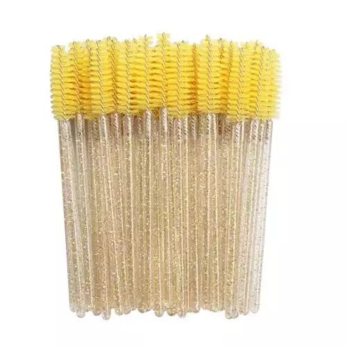 CEPILLOS PARA PESTAÑAS MASCARA WANDS AMARILLO