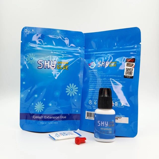 PEGAMENTO ADHESIVO PARA PESTAÑAS 1-2 SEG SKY GLUE 5ML TAPA NEGRA