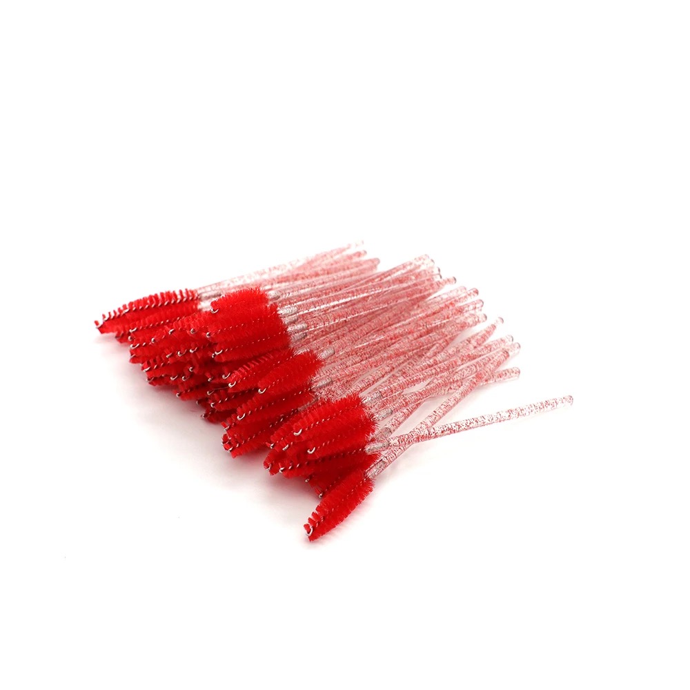 CEPILLOS PARA PESTAÑAS MASCARA WANDS ROJO